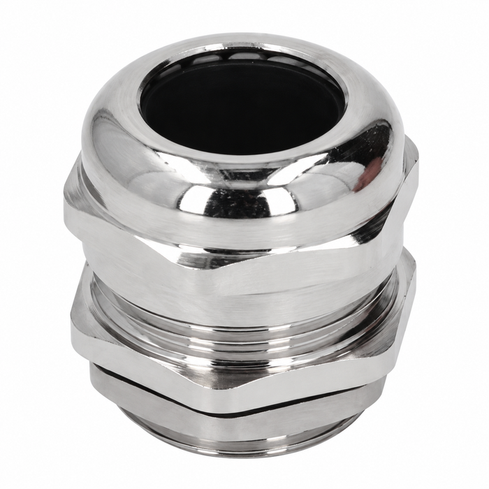 Sparky Stock M25 304 Stainless Steel Cable Gland IP68 | Silver | SS-CG25-SS304
