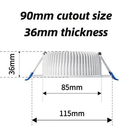Sparky Stock 10W Slim Tri-Colour LED Downlight 90mm Cutout | White | SS-DL10W05
