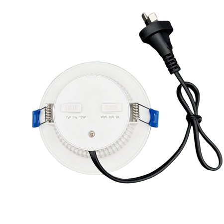 Sparky Stock 12W Tri-Colour Power Selectable LED Downlight 90mm Cutout | White | SS-DL90-12W