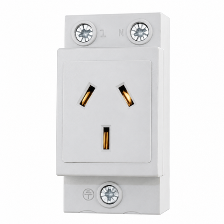 Sparky Stock 16A DIN Rail Socket | Light Grey | SS-DRS16A