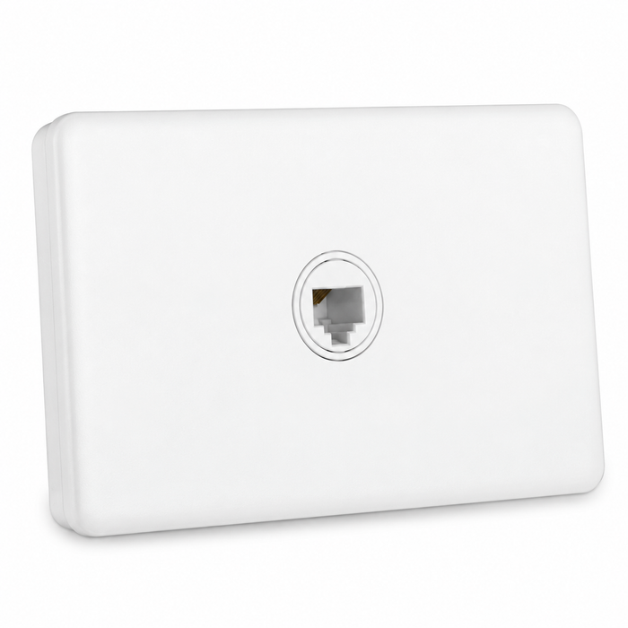 Sparky Stock RJ12 Telephone Socket Wall Outlet | Injection White | SS-HT124