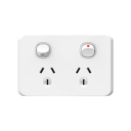 Sparky Stock Double Power Point 10A 250V | White | SS-SY315