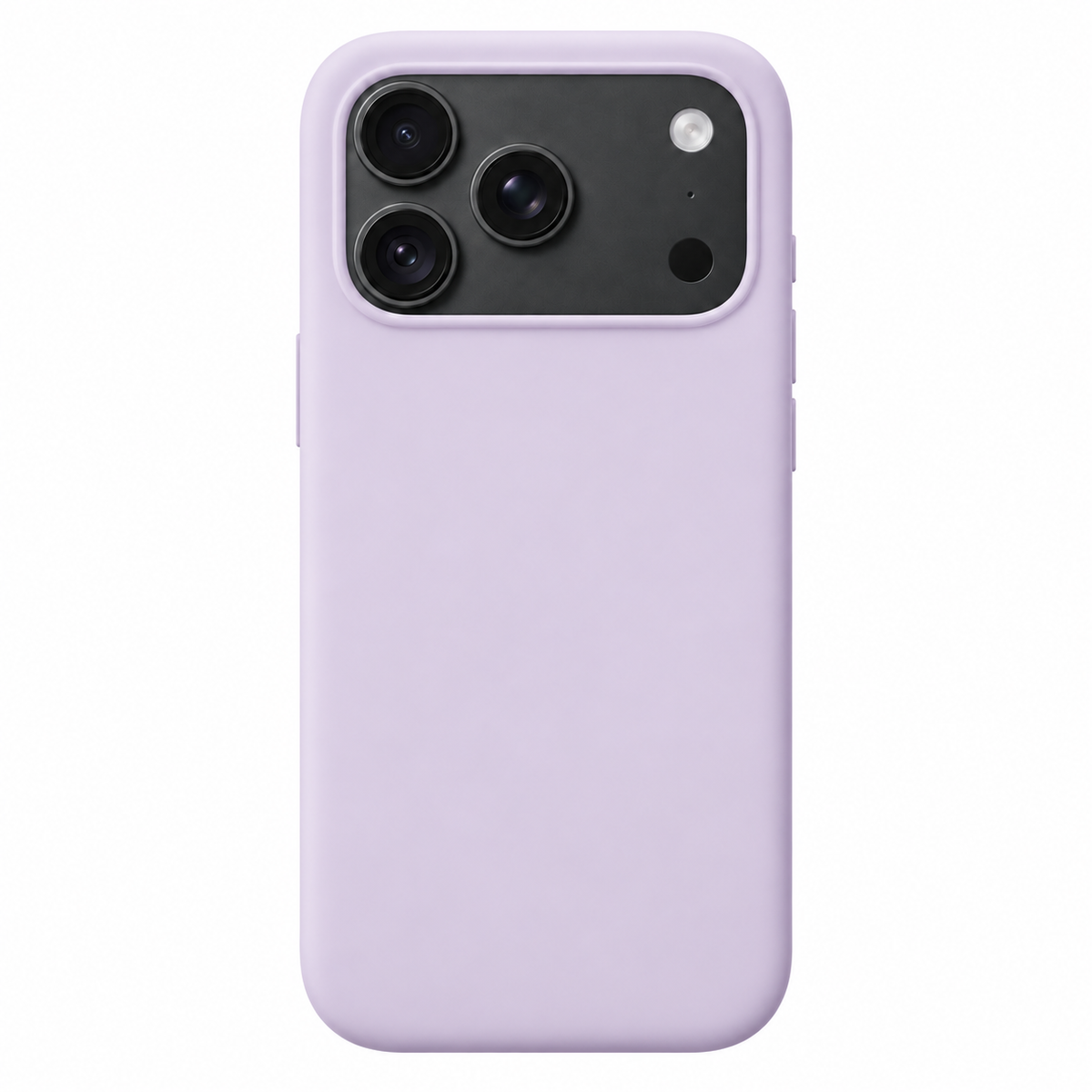 Sparky Stock Purple soft-touch case for iPhone 18 Pro — digitally prepared rear-view product visualisation