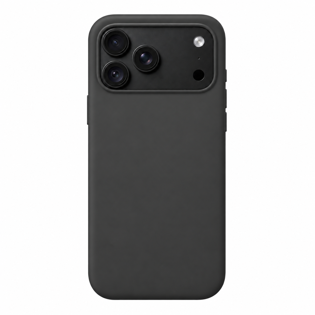 Sparky Stock Black soft-touch case for iPhone 18 Pro Max — digitally prepared rear-view product visualisation