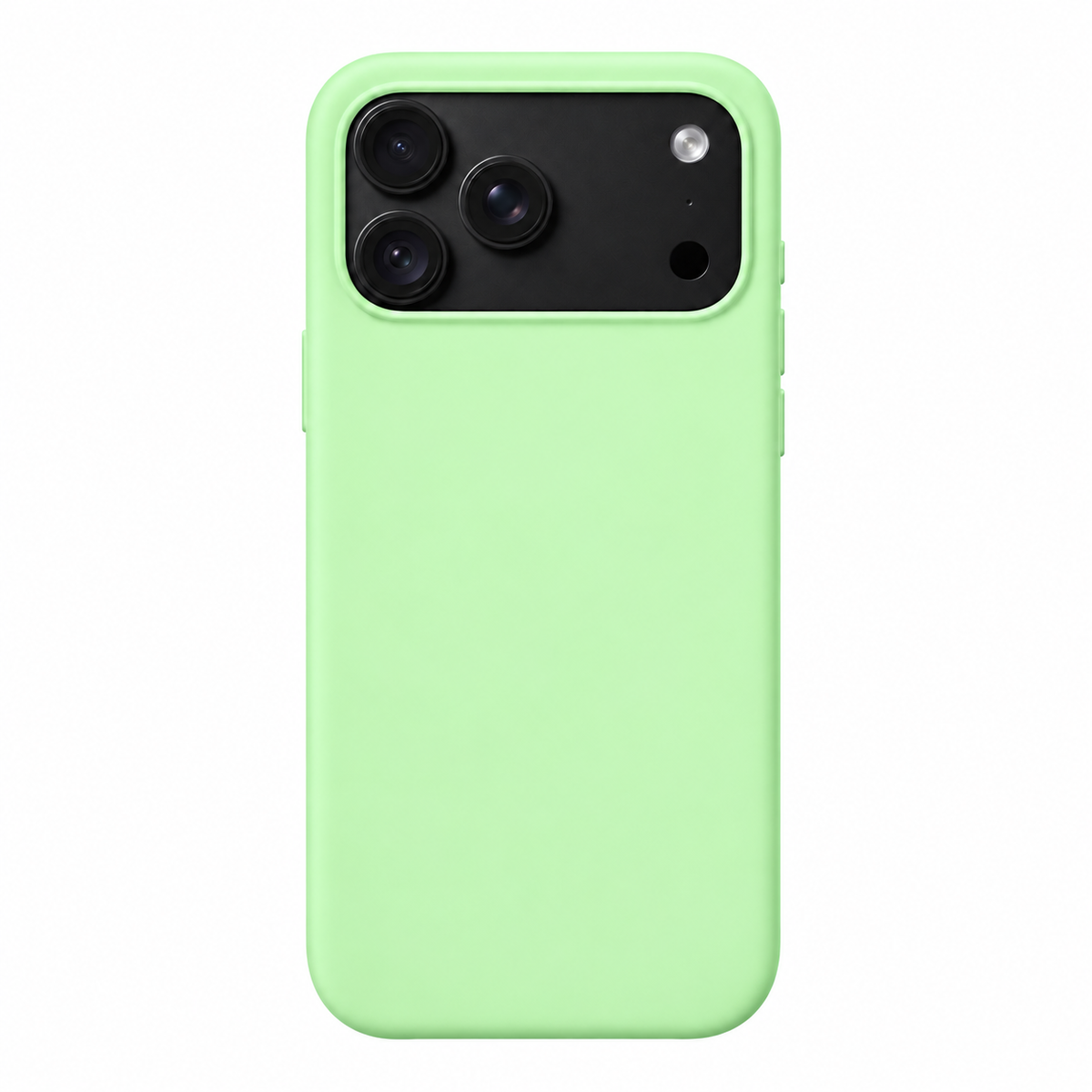 Sparky Stock Mint soft-touch case for iPhone 18 Pro Max — digitally prepared rear-view product visualisation