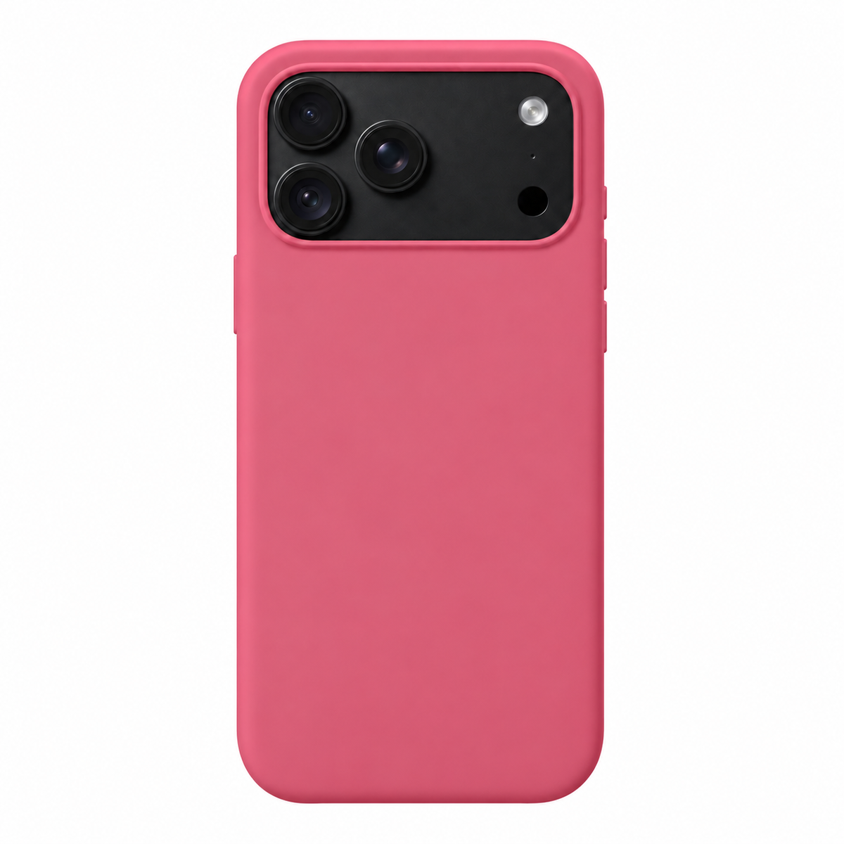 Sparky Stock Red soft-touch case for iPhone 18 Pro Max — digitally prepared rear-view product visualisation
