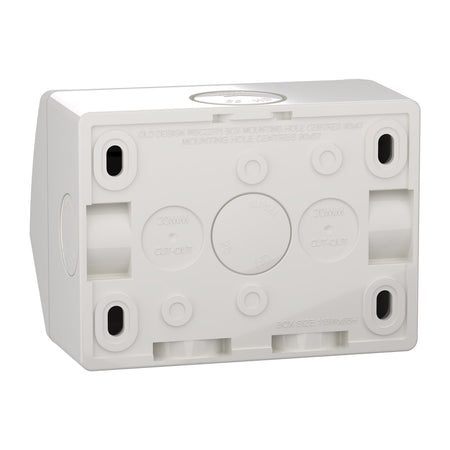 Clipsal Weathershield 15A Single Weatherproof Power Point | Chemical Resistant Grey | WSC227/1/15-RG