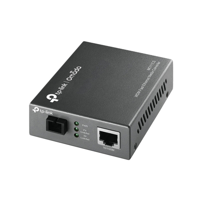 TP-Link 10/100Mbps WDM Media Converter | Black | MC111CS